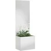 Sodo privatumo ekranas „Fretwork“ Sidabro 50 x 32 x 150 cm