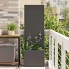 Sodo privatumo ekranas „Fretwork“ Juoda 50 x 150 cm