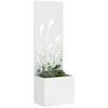 Sodo privatumo ekranas „Fretwork“ Balta 50 x 150 cm