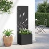 Sodo privatumo ekranas „Fretwork“ Juoda 50 x 32 x 150 cm