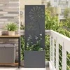 Sodo privatumo ekranas „Fretwork“ Antracitas 50 x 150 cm