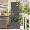 Sodo privatumo ekranas „Fretwork“ Antracitas 50 x 150 cm