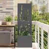 Sodo privatumo ekranas „Fretwork“ Antracitas 50 x 150 cm
