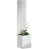 Sodo privatumo ekranas „Fretwork“ Sidabro 32 x 150 cm