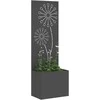 Sodo privatumo ekranas „Fretwork“ Juoda 50 x 150 cm