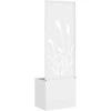 Sodo privatumo ekranas „Fretwork“ Balta 50 x 150 cm