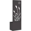 Sodo privatumo ekranas „Fretwork“ Juoda 50 x 32 x 150 cm