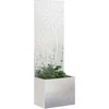 Sodo privatumo ekranas „Fretwork“ Sidabrinė 50 x 150 cm