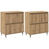 Oppbevaringsskap 2 pcs Amatininkų ąžuolas 60 x 35 x 70 cm