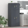 Oppbevaringsskap 2 vnt. Antracitas 60 x 40 x 145 cm Plienas