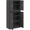 Oppbevaringsskap 2 vnt. Juoda 80 x 40 x 175 cm Plienas