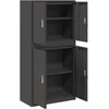 Oppbevaringsskap 2 vnt. Juoda 80 x 40 x 160 cm Plienas