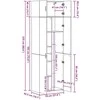 Oppbevaringsskap 2 pcs Senas medis 70 x 42,5 x 185 cm