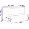Oppbevaringsskap 80 x 48 x 57 cm Apdirbta mediena Betono pilka