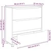 Oppbevaringsskap Rudas ąžuolas 80 x 31 x 81 cm Apdirbta mediena