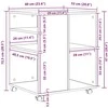 Oppbevaringsskap 60 x 53 x 72,5 cm Apdirbta mediena