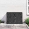 Kondicionierių uždangalas Juoda 110 x 50 x 80 cm Plienas