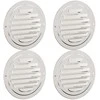 Oro ventiliacijos dangčiai 4 pcs Sidabro 80 mm