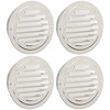 Oro ventiliacijos dangčiai 4 pcs Sidabro 125 mm