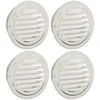 Oro ventiliacijos dangčiai 4 pcs Sidabro 125 mm