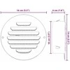 Oro ventiliacijos dangčiai 4 vnt. Sidabro 100 mm