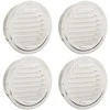 Oro ventiliacijos dangčiai 4 pcs Sidabro 150 mm
