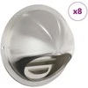 Oro ventiliacijos dangčiai 8 pcs Sidabro 80 mm