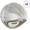 Oro ventiliacijos dangčiai 8 pcs Sidabro 200 mm