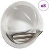 Oro ventiliacijos dangčiai 8 vnt. Sidabrinė 150 mm