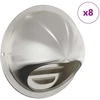 Oro ventiliacijos dangčiai 8 vnt. Sidabrinė 100 mm