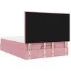 Osmanų lova su čiužiniais ir LED Rožinė 140x190cm Velvet