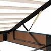 Osmanų lova su čiužiniu Tamsiai mėlyna 160x200cm Velvet