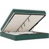 Osmanų lova su čiužiniu Tamsiai žalias 180x200cm Velvet