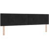 Otmana lova su matracsu ir LED Juoda 200 x 200 cm Aksomas