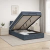 Otmana lova su matracsu ir LED Tamsiai pilka 120 x 190 cm