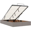 Otmana lova su matracsu ir LED Taupe 120 x 200 cm Audinys