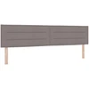 Otmana lova su matracsu ir LED Taupe 200 x 200 cm Audinys