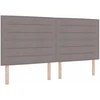 Otmana lova su matracsu ir LED Taupe 200 x 200 cm Audinys