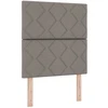 Otmana lova su matracsu ir LED Taupe 80 x 200 cm Audinys