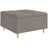 Otmana su saugykla Tortora 80 x 80 x 45 cm audinys