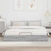 Lova Otomano lovos rėmas su saugykla Pilka Sonoma 203 x 180 x 25 cm