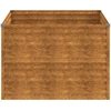 Aukštas sodo lovelis, 100x100x69cm, Corten plienas
