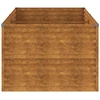 Aukštas sodo lovelis, 196x100x69cm, Corten plienas