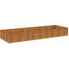 Aukštas sodo lovelis, 291x100x36cm, Corten plienas