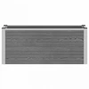 Paaukštinta sodo lova Pilka 100 x 30 x 22 cm WPC ir aliuminis