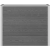 Paaukštinta sodo lova Pilka 100 x 30 x 22 cm WPC ir aliuminis