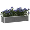 Paaukštinta sodo lova Pilka 100 x 30 x 22 cm WPC ir aliuminis