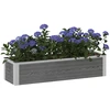 Paaukštinta sodo lova Pilka 100 x 30 x 22 cm WPC ir aliuminis