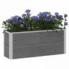 Paaukštinta sodo lova Pilka 100 x 30 x 22 cm WPC ir aliuminis