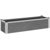Paaukštinta sodo lova Pilka 100 x 30 x 22 cm WPC ir aliuminis
